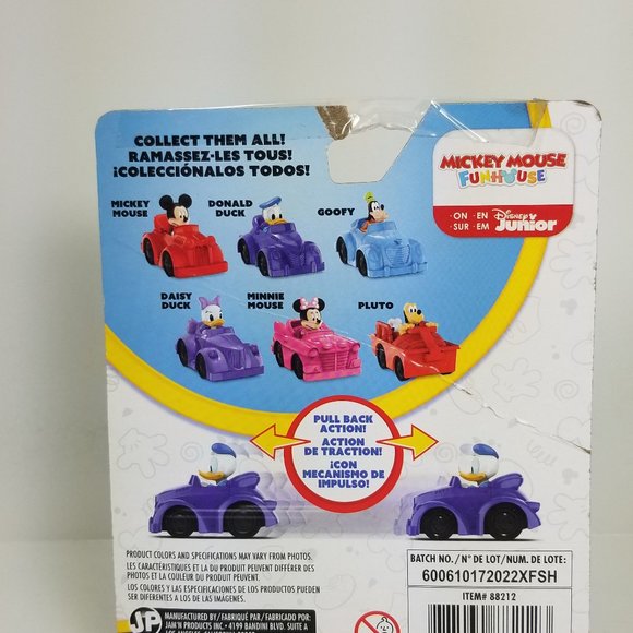 Donald Duck Pull Back Action Car and great cake topper funhouse 3+ years - Picture 5 of 9